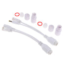 Passive Power Over Ethernet Adapter POE Cable Splitter Injector White