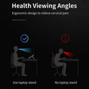 1* Portable Laptop Stand Aluminum Foldable Holder 4 Cooling Height Levels S5J8