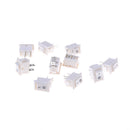 10pcs 2pins KCD11 On/Off 3A 250V 15x10mm Rocker Power Switch White MO