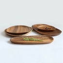 Wooden Two Tier Fruit Plate Multi-Layer Snack Candy Cake Plate Creative Rou