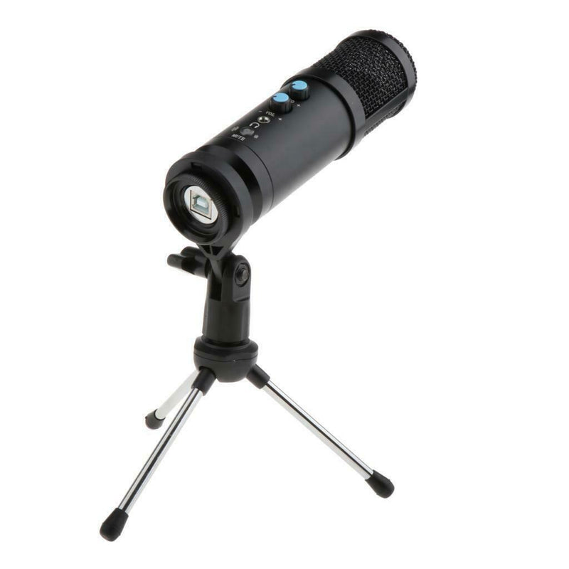 USB Microphone for Computer, Gaming PC Recording Condenser Microphone Tripod