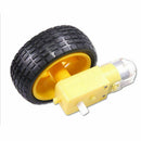 Smart Car Robot Plastic Tire Wheel with Gear Motor for arduino Accessory To L7F1