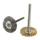 44 Pieces Mini Wire Brush Wheel Cup Brass Steel Wire Brush Set 1/8inch (3mm