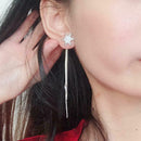 Crystal Rhinestone Snowflake Christmas Earrings Women Earring New Jewelry F V8K0