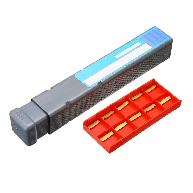 10Pc Mgmn200 Carbide Insert + 1Pc High Clamping Force Mgivr2016-2 Lathe Tur Q4U5