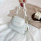 Women Mini Totes PU Solid Shoulder Money Bag Messenger Handbags (Beige)