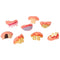 Denture teeth prom Halloween dress witch dress funny buck-toothed dentures