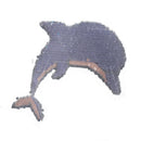 Dolphin Reversible Sequined Sew On Patches Embroidered Patch Applique  Z