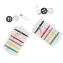 30pcs Portable Sewing Kit Needle Thread Button Pin Set Hotel Hand Sewing Bags&k