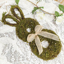 Spring Easter Bunny Wreath Rattan Rabbit Garland Hanger Window Party Decor
