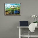 5D DIY Full Drill Diamond Painting Rural Landscape Cross Stitch Work (07)