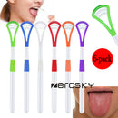 6Pcs Plastic Tongue Cleaner_Scraper_Dental Care Oral Hygiene Mouth Fresh Tools