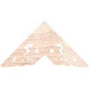 8*8cm Wood Carved Corner Onlay Applique Decor Furniture Craft Unpainted