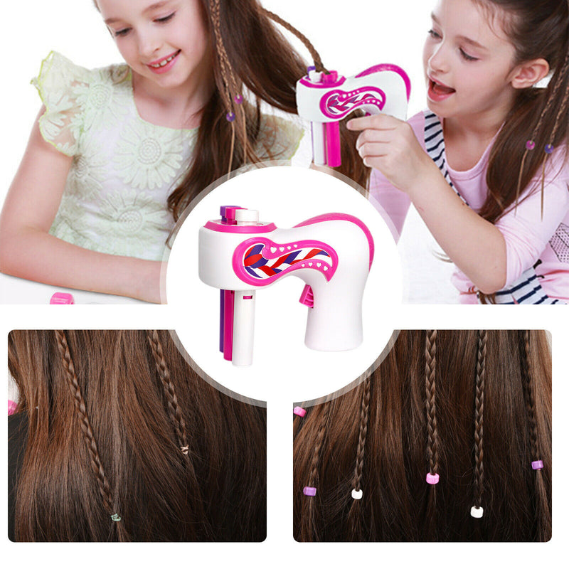 DIY Hairstyle Twist Roller Electric Tool Automatic Hair Braider for Women Girls