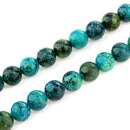 10 mm ball chrysocolla loose beads semi-precious stones M4D2