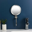 Anti Fog Wall-mounted Shower Mirror for Bathroom Travel with Razor Hook