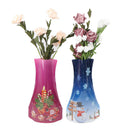 Christmas Foldable Vase Office Home Decoration Random PVC Plastic Flower VaS Ew