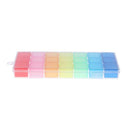 Plastic 21 Slots Portable Jewelry Storage Box Detachable Craft Organizer