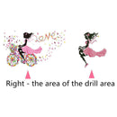 5D DIY Diamond Painting Sweet Girl Love Cross Stitch Embroidery Rhinestones