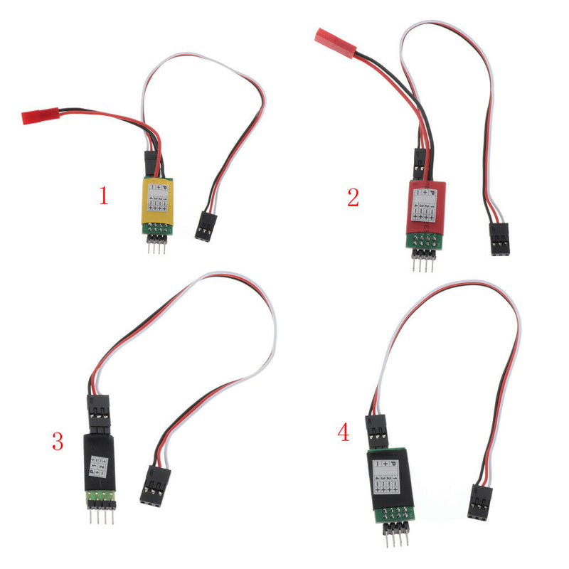 Set of 8 3 Channels 6V Light Control Switch for RC Car Truggy Truck Parts