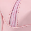Pink Handbag Eyelashes Cosmetic Bag PU Makeup Pouch Beauty Case Travel Organiz,a