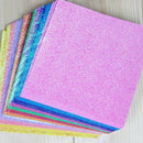 50pcs/set Square Origami Paper Single Side Shining Folding Solid Color Pape