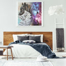 5D DIY Full Drill Diamond Painting Wolves Embroidery Mosaic Kit Home Decor