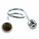 E27 to E27 Light Lamp Bulb Flexible Extension Adaptor Converter (White,60cm