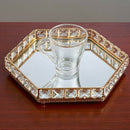 Crystal Mirrored Tray Cosmetic Vanity Jewelry Organizer Wedding Home Decor