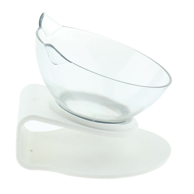 2x Cat Kitty Elevated Bowls Raised Water Feeder With Stand Single Bowl