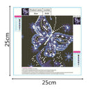Diamond Cross Stitch Pattern 5D Diamond Embroidery Butterfly Round Diamond