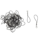50 Black Mobile Cell Phone Neck Strap Cord Lanyard 1mm HOT U6B1