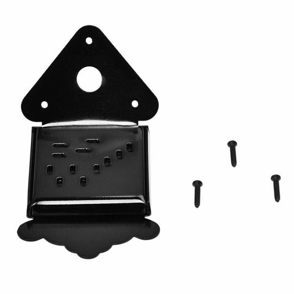 Black Zinc Alloy Tailpiece with Cover for Mandolin62 x42mm