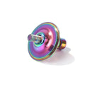 1-1/8 inch Bike Stem Top Cap Bicycle Headset Cap Cover with Bolt Burnt Blue