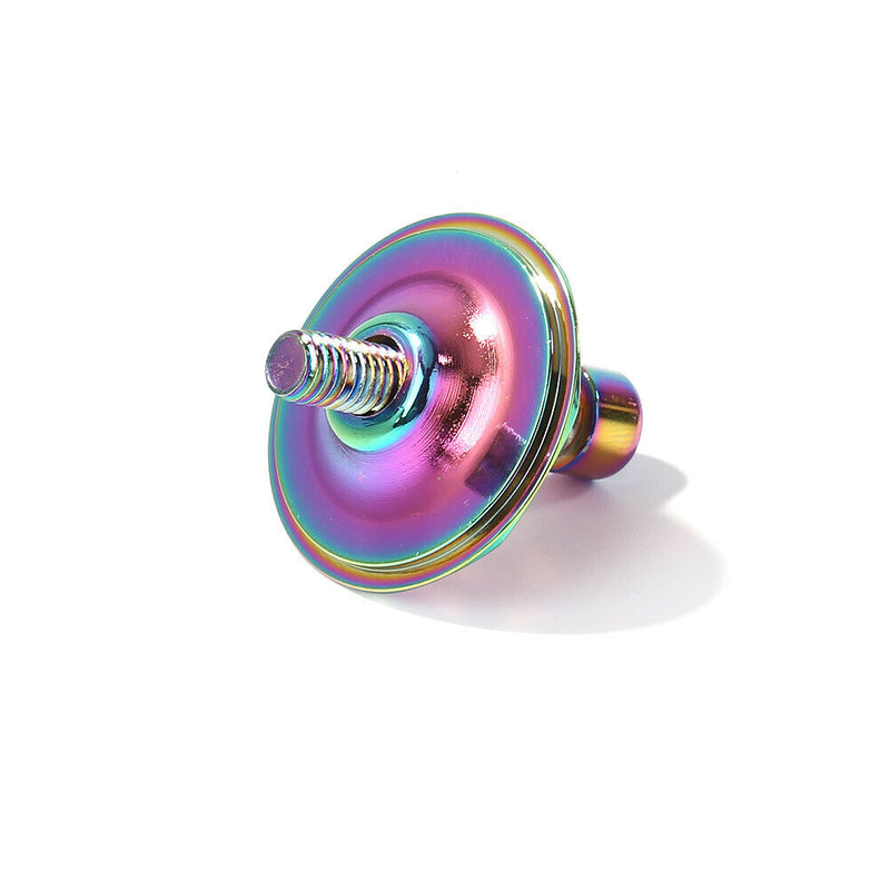 1-1/8 inch Bike Stem Top Cap Bicycle Headset Cap Cover with Bolt Burnt Blue