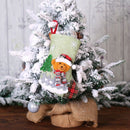 Christmas Socks Set Santa Claus Elk Candy Gift Bag Christmas Tree Hanging D E3Q8