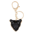Shinning Leopard Head Pendant Car Keychain Keyring Fashion Accessories Gift