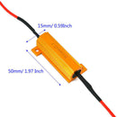 10* 50W 6ohm Load Resistor For Hyper Flash Turn Signal Blink Blinker LED B VAW