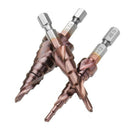 3Pcs M35 Cobalt Step Drill Bit 3-12/4-12/4-20Mm Step Drill Cutter Pagoda Sh
