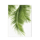 2x Unframed Modern Art Canvas Oil Painting Green Palm Leaf Print Wall Decor