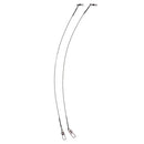 50pcs Steel Fishing Wires Leaders With Safety Snaps And Rolling Swivels