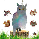 Bird Repellent Reflective Scare Discs Set of 8 Pieces, Hanging Owl Decor