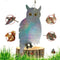 Bird Repellent Reflective Scare Discs Set of 8 Pieces, Hanging Owl Decor