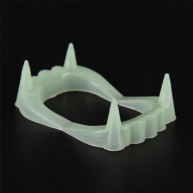 10X Halloween Holiday Party Vampire Luminous False Teeth Tooth Denture Costume&