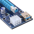 60cm PCI-E Riser1 X 16X PCI-E USB3.0 009S Adapter Card Cable for BTC Miner A