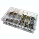 144 Pcs Watch Stem + Crown Parts Assortment Spare Parts Box Set