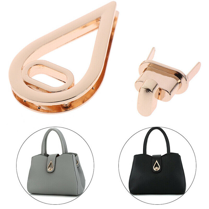 1X Water Drop Shape Clasp Turn Lock Twist Locks Diy Leather Handbag Bag Hardw Gw