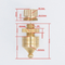 8Piece Copper Speaker Isolation Spikes Floor Protectors Isolation Stand Foot for