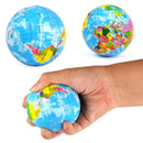 1PC Soft Hand Exercise Stress Relief Squeeze Foam Ball World Map Earth Globe SE
