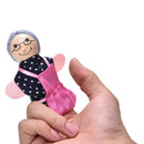 4 Pcs / Set Little Red Riding Hood Finger Puppet Wood-headed Baby Educational ME
